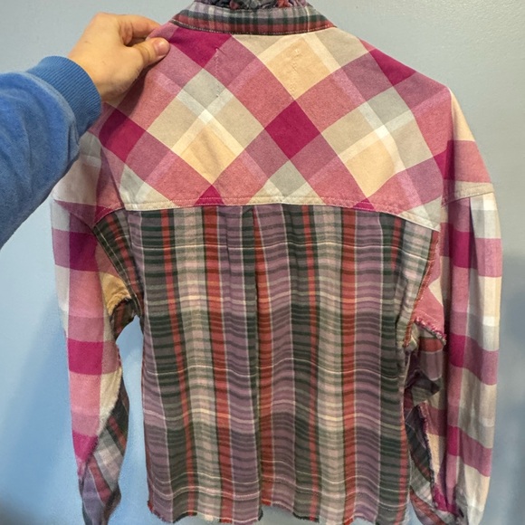 FP Movement by Free People Pink Plaid Button Down Shirt - Picture 5 of 5
